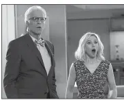  ??  ?? The Good Place, starring Ted Danson and Kristen Bell, returns to NBC on Wednesday. Last season’s finale twist revealed that the Good Place is, in fact, part of the Bad Place.