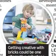  ??  ?? Getting creative with bricks could be one alternativ­e milestone