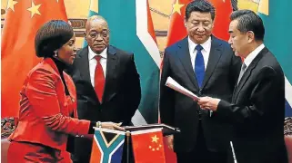  ?? /EPA ?? Self-interest: China under President Xi Jinping has been seizing resources and opportunit­ies in a vulnerable Africa.