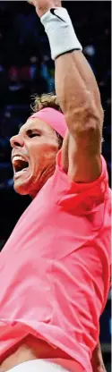  ??  ?? Nerves: Nadal squandered his first 13 break points