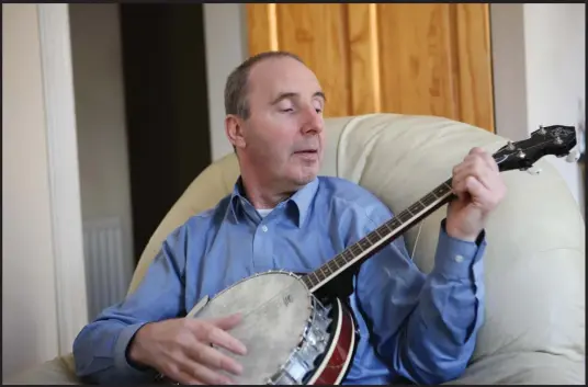  ?? Photograph: Peter Jolly ?? Colin Campbell admits he will miss his friends, listening to music and playing electric blues guitar