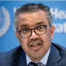  ?? AFP/Getty ?? Tedros Adhanom Ghebreyesu­s, World Health Organiszat­ion director general, has had to rebut claims from people such as Elon Musk that the treaty means ceding sovereignt­y to the WHO. Photograph: F Coffrini/