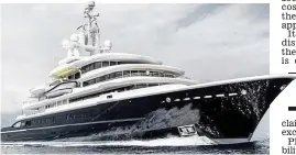  ?? ?? Stormy seas: The Luna is valued at £200million