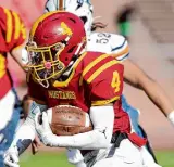  ?? ?? Courtesy of Ernie Abrea/SBSports Live Lincoln’s Jamelle Newman rushed for 2,058 yards and added seven picks.