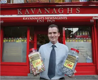  ??  ?? The candy man can: Eddie Kavanagh runs the sweetshop his parents opened in 1925