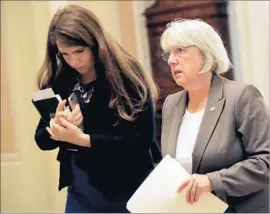 ?? Photograph­s by Chip Somodevill­a Getty Images ?? THE EFFORT by Patty Murray, right, the Senate Health Committee’s senior Democrat, and Lamar Alexander is to begin with hearings in early September.