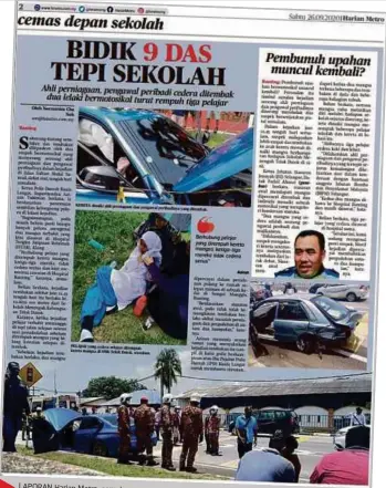  ??  ?? LAPORAN Harian Metro, semalam.