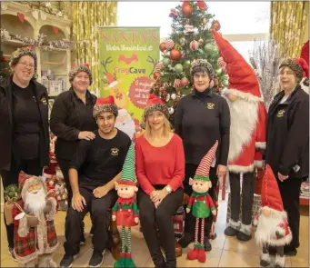  ??  ?? Staff of Crag Cave Castleisla­nd getting ready for the Christmas Season, Lisa Geaney, Caroline HealyO’Connor, Doreen Sullivan, Evelyn Lenhardt, Tracy Williams and Berius Fernaindes.