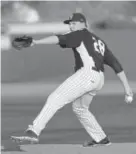  ?? Grand Junction Sentinel file ?? Grand Junction Rockies pitcher Jon Gray in his debut at Suplizio Field in Grand Junction in July 2013.