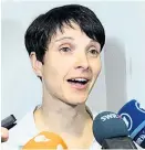  ?? Foto: dpa / Bernd Weissbrod ?? AfD-Chefin Frauke Petry wird nur von Medien beobachtet.