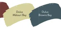  ?? ?? Dulux Silo Park
Dulux Mātauri Bay
Dulux Browns Bay