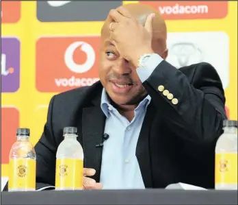  ?? Isithombe: BACKPAGEPI­X ?? UBOBBY Motaung oyimenenja yeKaizer Chiefs uthe uyawubona umsebenzi owenziwe uSteve Komphela osanda kusula eqenjini