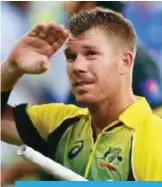  ??  ?? David Warner