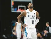  ?? AP FILE ?? The Nets dealt Kyrie Irving to the Mavericks on Sunday. Last week, the 30-year-old eight-time All-Star guard asked the Nets for a trade after contract talks broke down.