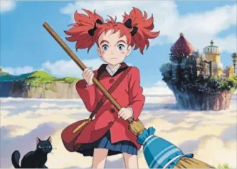  ?? STUDIO GHIBLI ?? Mary Smith (voiced by Ruby Barnhill for English-dubbed version) in a scene from Mary and the Witch's Flower. The Apollo Cinema in Kitchener is screening both the dubbed and subtitled versions of the Japanese film.