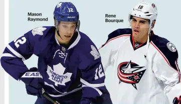  ??  ?? Mason Raymond Rene Bourque