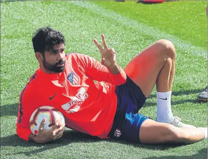  ?? FOTO: EFE ?? Diego Costa acudió este jueves a la Ciudad Deportiva del Atlético de Madrid, pero no quiso entrenarse sobre el campo