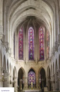  ?? Getty Images ?? La nef et le choeur de l’église SaintGerma­inl’Auxerrois, à Paris, où ont eu lieu les obsèques royales de Gabrielle d’Estrées, en avril 1599.