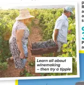  ??  ?? Learn all about winemaking – then try a tipple