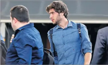  ??  ?? BAJA. Sergi Roberto no se ha recuperado y no podrá jugar con España ante Colombia y Macedonia.