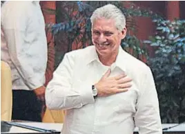  ?? AP ?? MIGUEL DÍAZ-CANEL. Actual presidente de Cuba.