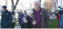  ?? COURANT FILE PHOTO ?? Merry and Douglas Jackson leave Milford Superior Court after Scott Gellatly was sentenced to 45 years for the slaying of their daughter, Lori Gellatly.