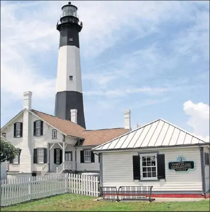  ?? SUZANNE VAN ATTEN SVANATTEN@AJC.COM ?? Visitors can climb 178 steps to the top of Tybee Island Lighthouse, which was built in 1773, burned during the Civil War, and rebuilt in 1867.