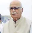  ??  ?? L K Advani