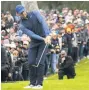  ??  ?? STRUGGLE Mcilroy in Los Angeles before huge crowd