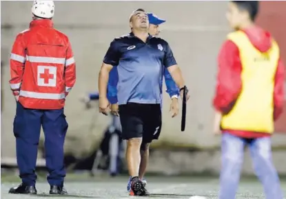  ?? JOSÉ CORDERO ?? La cara del técnico generaleño, José Giacone, lo dijo todo.