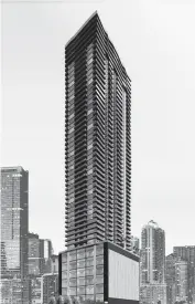  ?? The Melo Group ?? The Melo Group has launched constructi­on of its second downtown Miami apartment rental tower, Downtown 1st. It is scheduled to be completed in late 2022.