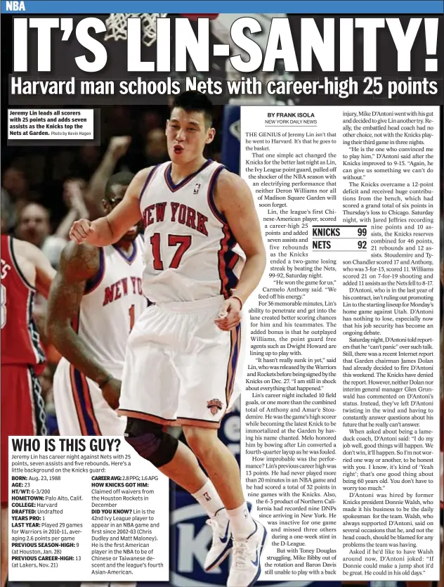 17 Ways New York Knicks Sensation Jeremy Lin Can Capitalize on His Amazing  Success - TSM Interactive