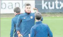  ?? FOTO: J. ECHEVERRIA ?? Hoy, no
Kepa se perderá la cita copera de esta noche por su esguince de tobillo