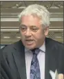  ?? PICTURE: PA ?? ‘ARBITRARY DECISIONS’: Speaker John Bercow.