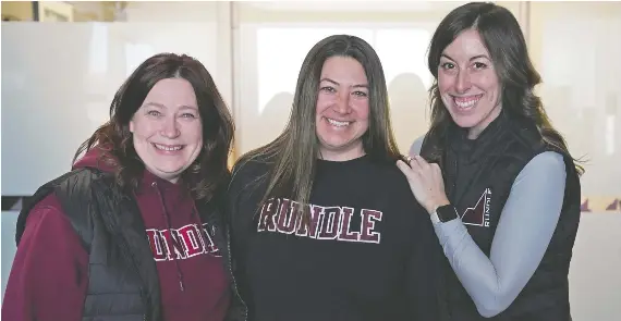  ?? ALL PHOTOS: RUNDLE STUDIO ?? Danna Euverman, Karen Goepen-wee and Tisha Mellor have worked to create a true community where every student feels seen, heard and valued.