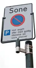  ?? FOTO: VEGARD DAMSGAARD ?? Sjåføren trodde dette skiltet tillot ham å parkere mot avgift.