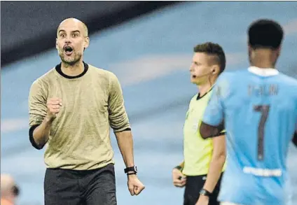  ?? FOTO: AP ?? Pep Guardiola busca acceder a las semifinale­s por primera vez con un City en el que en la presente cumple su cuarta temporada