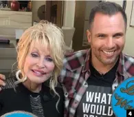  ??  ?? 4 4. With Dolly Parton.