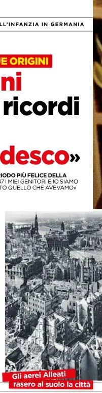  ??  ?? Gli aerei Alleati rasero al suolo la città