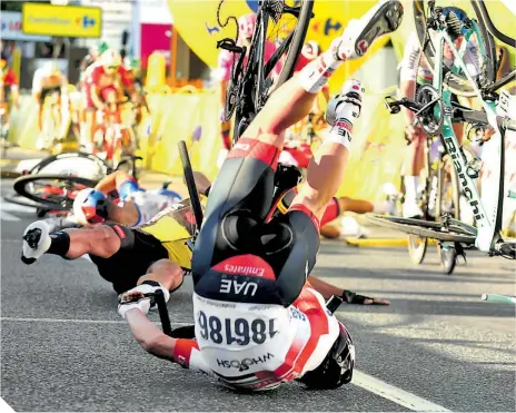  ?? FOTO: EFE ?? Fue impresiona­nte la forma como se provocó el accidente.