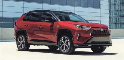  ?? TOYOTA ?? Toyota’s RAV4 Prime is about shrinking carbon footprints and doing it in style.