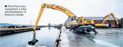  ??  ?? Peel Ports has completed a £4m refurbishm­ent of Runcorn docks