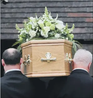  ?? PICTURE: PA ?? FINANCES: While funeral plans cover much of the cost of a funeral, they don’t cover everything.