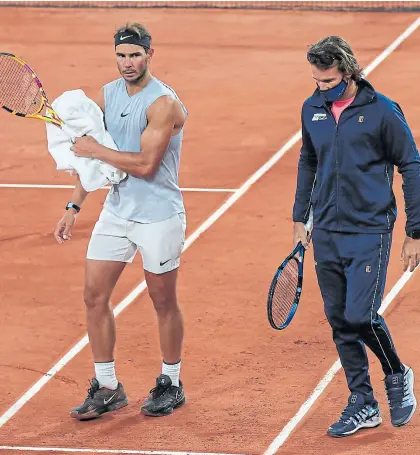  ??  ?? Para el tío Toni, la ambición de Rafa Nadal es seguir ganando Grand Slams”