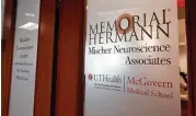  ?? Jason Fochtman ?? Memorial Hermann recently opened its new Mischer Neuroscien­ce Center.