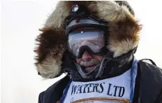  ?? CRYSTAL SCHICK ?? At 78 years old, American musher Jim Lanier was the oldest competitor to complete this year’s Yukon Quest. He finished with a total run time of 12 days, five hours and 44 minutes.