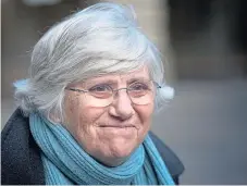  ??  ?? Academic Clara Ponsati is facing a charge of sedition.