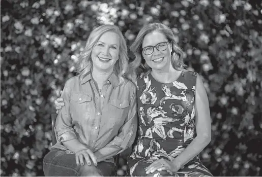  ?? Jae C. Hong / Associated Press ?? Angela Kinsey, left, and Jenna Fischer kept in touch after co-starring on “The Office,” working on “The Office BFFs” as well as a podcast.