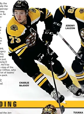  ??  ?? CHARLIE McAVOY