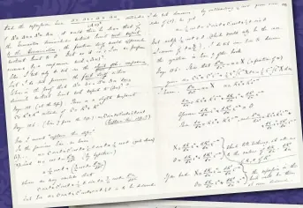  ??  ?? An example of Ada’s advanced calculus work